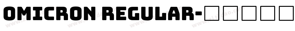 Omicron Regular字体转换